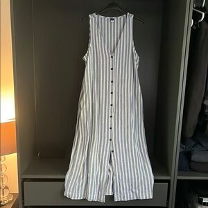 Old Navy Multicolored Buttoned Maxi Sundress